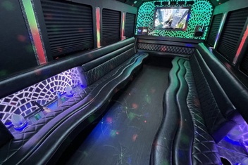 Racine Limo Bus Interior